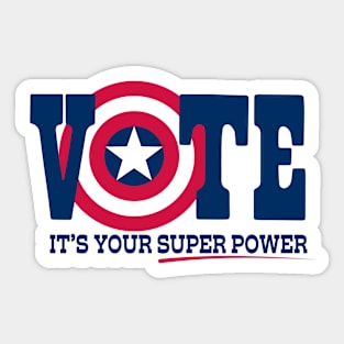 Vote: It's Your Superpower Sticker